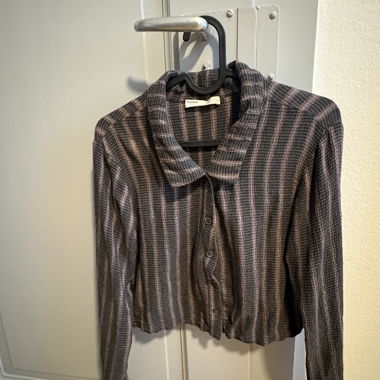 Blusa corta a righe Pull&Bear L