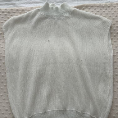 Gilet en maille blanc