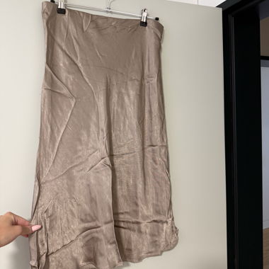 Satin Midi Skirt