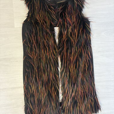 Gilet in ecopelliccia nera