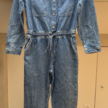 Denim utility jumpsuit