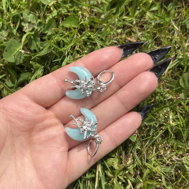 Heavenly Earrings Moon & Stars