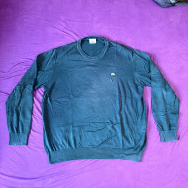 Maglione in maglia Lacoste blu taglia L