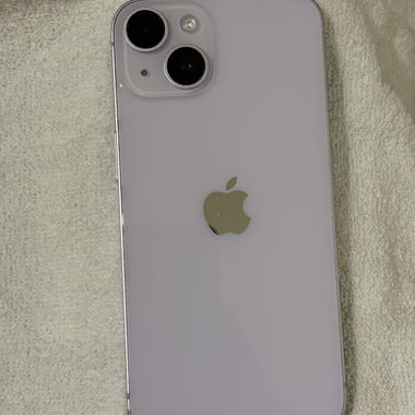 Apple iPhone purple with marked edges