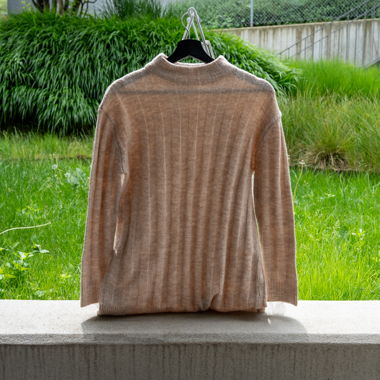 Pull en maille beige de MNG Basics
