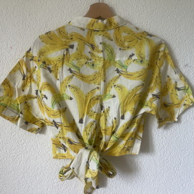  Bananen-Bodybluse kurzarm