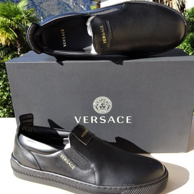 Versace Original and New Leather Loafers No. 39