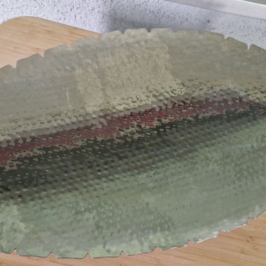 Hammered Metal Leaf Bowl