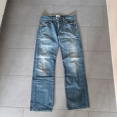 Levi's 501 Light Blue Washed Jeans