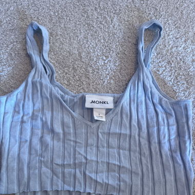 Crop Top in Babyblau