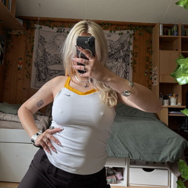 vintage nike white sports top