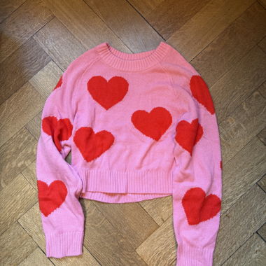 Pink Heart Sweater