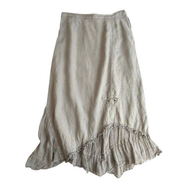 Gonna maxi in lino anni '90