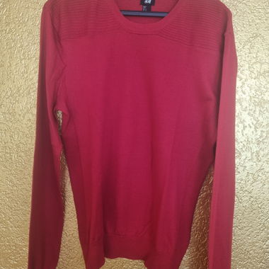 Roter H&M Herrenpullover XL