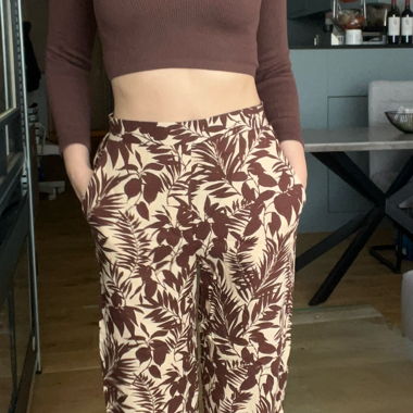 Leinenhose braun