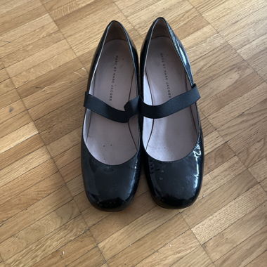 Ballerine nere verniciate Marc by Marc Jacobs