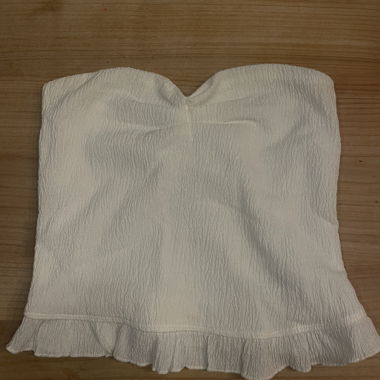 Bershka weisses Bandeau-Top