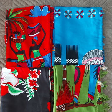 Pareo mit afrikanischem Print 