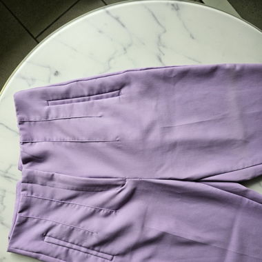 Zara pantalon taille haute lilas