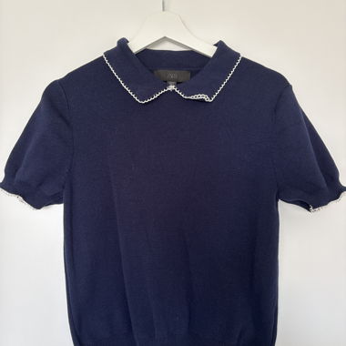 Top lavorato a maglia ZARA con colletto
