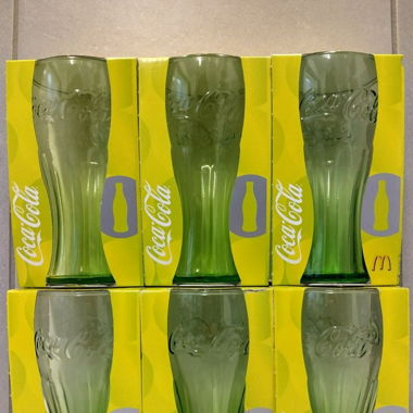 6 2007/2008 McDonald's Coca Cola Glas Classic Gelb