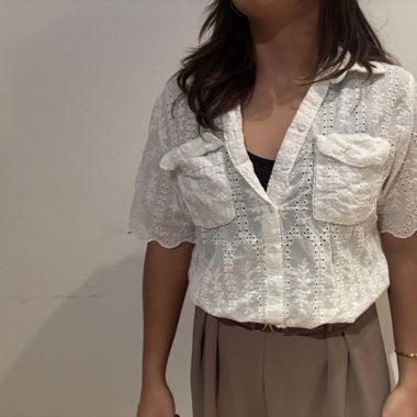 weisse Bluse