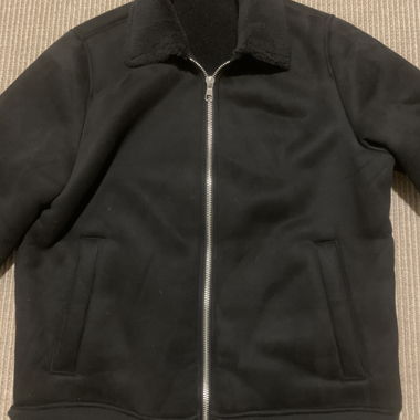 Veste en fourrure noire Smog