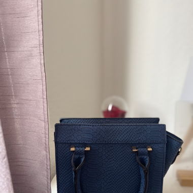 Sac bleu croco