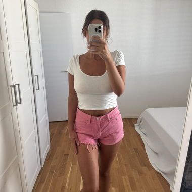 Levi's Pink Denim Shorts