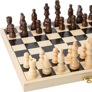 Jeu d'échecs pliable en bois ( NEUF )