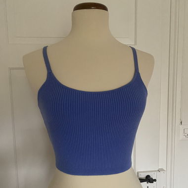 Top à bretelles bleu