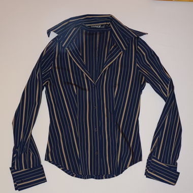 Chemise à rayures dorée 