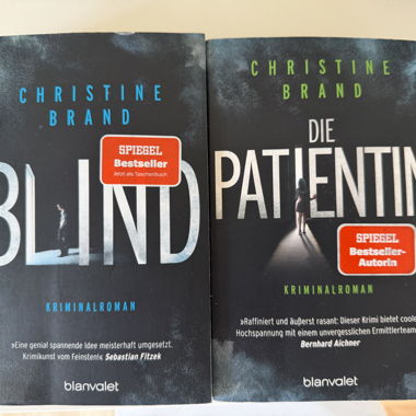 Romans policiers Christine Brand (2 livres)