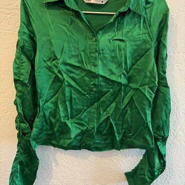 Chemisier vert Zara