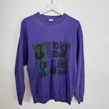 Sweat à capuche vintage violet