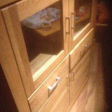 Solid Wood Display Cabinet