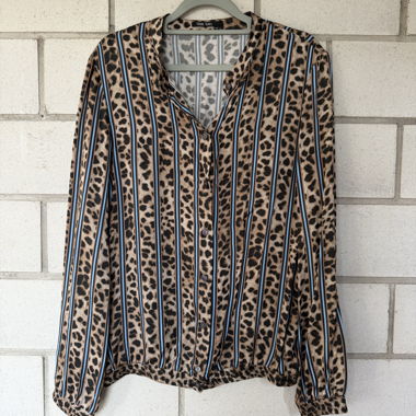 Blusa con stampa leopard Marc Aurel
