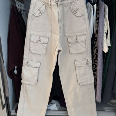 Beige SHEIN Cargo-Hosen