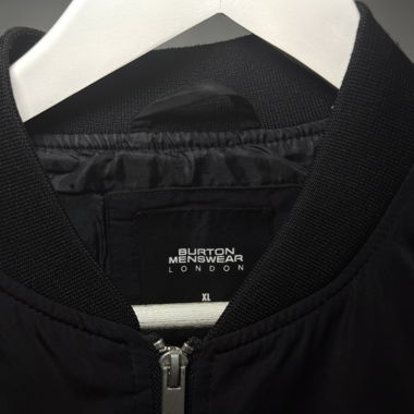 Burton Menswear London Bomberjacke Schwarz XL