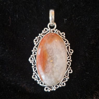 Pendentif quartz cerise