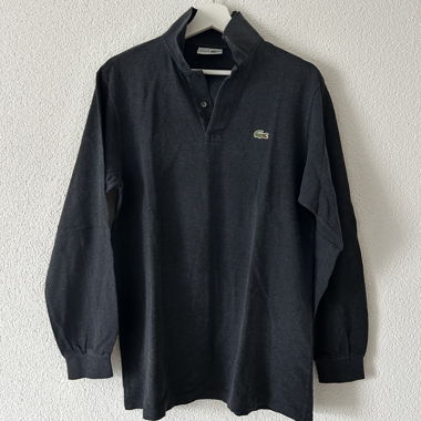 Polo manica lunga Lacoste, antracite, taglia M/38
