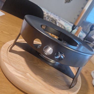 Réchaud à fondue SIGG-Plateau en bois