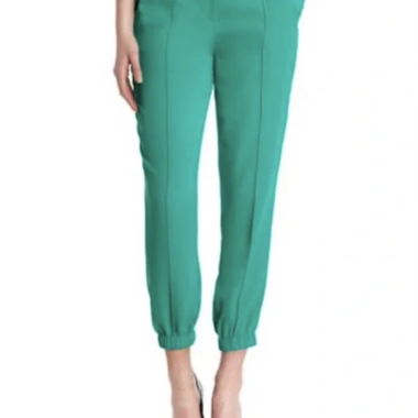 Pantaloni verdi Ted Baker con orlo elastico 36