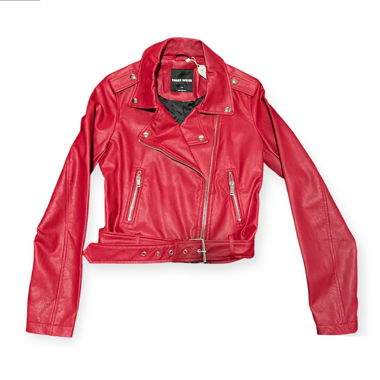 Rote Lederjacke TALLY WEIJL