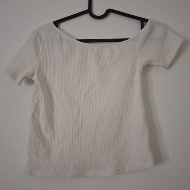 Top bianco a coste Zara 11-12 anni
