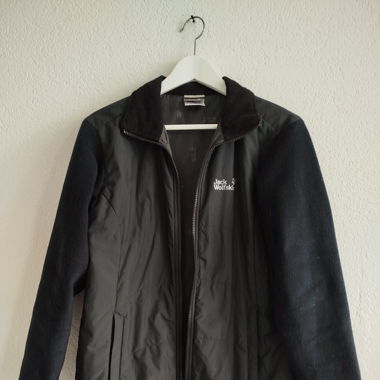Jack Wolfskin Fleece Jacke M 38 schwarz