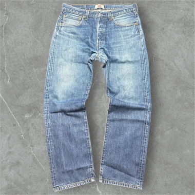 Levi‘s 501 blue denim jeans straight leg 
