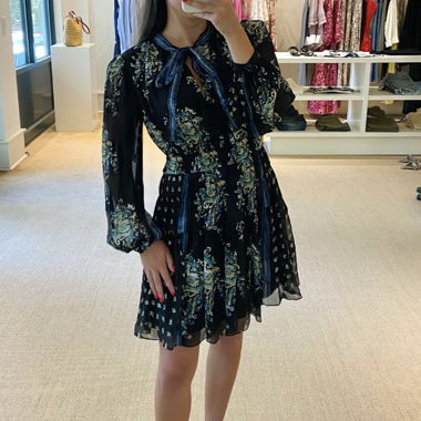 Ulla Johnson Maris Kleid aus Seidenmischung mit Blumenmuster
