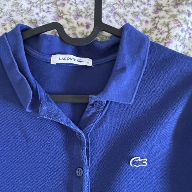 Lacoste Polokleid blau