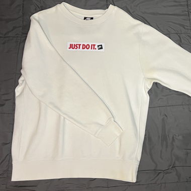 Nike Sweatshirt White ''JUST DO IT''
